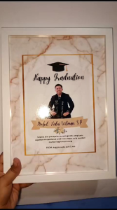 KADO WISUDA CUSTOM CETAK BINGKAI / PAPAN MDF