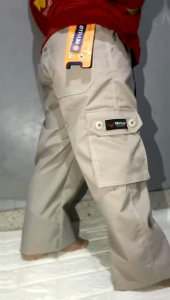 celana panjang cargo gombrong anak usia 7-12 tahun kain street premium pria wanita