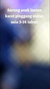 sarung anak instan usia 3-11 tahun sarung batik anak model rok praktis Bisa COD kain polister