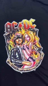 Baju Kaos Band Dewasa Cewek Cowok Keren AC&DC GIRL DTFBIGC78216
