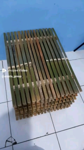 FOOTREST ALAS BAMBU KHUSUS KANDANG BESI UKURAN 60x40