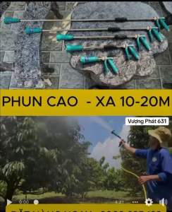 Súngg Phun Thuốc Loa Xanh Chỉnh Được Tia Sương Béc Sứ Siêu Bền ( Tặng Kèm Phụ Kiện )