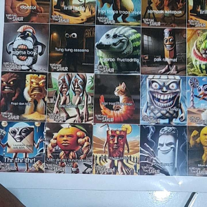 BONEKA ANOMALI TUNG TUNG SAHUR VIRAL ISI 48 KOTAK STIKER ANOMALI TUNG TUNG SAHUR