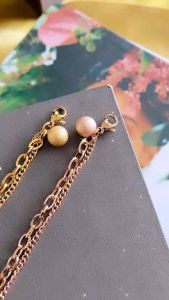 Gelang Rantai 2 Layer Dengan Variasi Rantai Tambahan CXB381