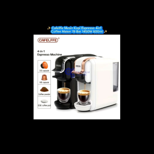 Cafelffe Mesin Kopi Espresso 4in1 Coffee Maker 19 Bar 1450W 600ml - AC-514K