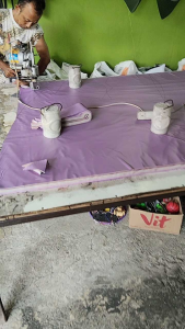 MATAR Jas Hujan Wanita Dewasa Gamis Muslimah Syari Bahan PVC Karet Tebal Elastis Kuat Tahan Air