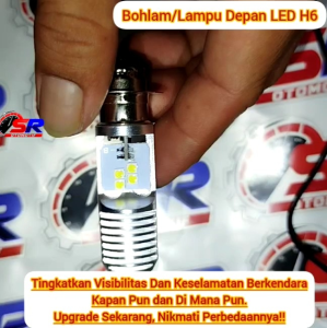 Lampu Depan LED Motor Suzuki Shogun 110 Soket H6 T19 AC/DC 12 Volt Pengganti Dop/Bohlam Standar