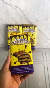 [ BESAR ] COKLAT DUBAI VIRAL pistachio kunafe Chocolate original ukuran 16x8 besar JUMBO VIRAL