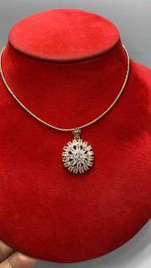 สร้อยคอช็อคเกอร์ 2 กษัตริย์ พร้อมจี้เพชรสวิส ช่วยเสริมราศี สวยหรูดูแพง