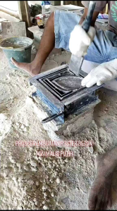 Roster Beton Motif Daun: Dekorasi Dinding Minimalis