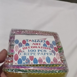kertas CREPE potong  / PAPER craft warna warni untuk dekorasi pesta