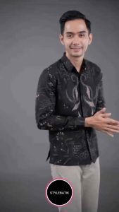 Batik Hadi Solo Kemeja Batik Slimfit full furing katun motif SAWONGGALING full furing katun