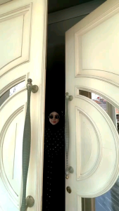 [Tanpa Hijab]Gamis Nazwa Abaya Zaskia dress Hitam.