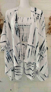 Kemben Kardigan Loss Motif Garis Rayon Bali: Bahan Nyaman & Desain Elegan