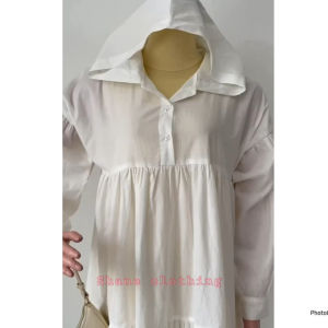 SHANE CLOTHING MINUET MIDI DRESS HOODIE KATUN POPLIN 2548