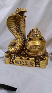 Tượng rắn bằng đồng tượng rắn chữ phúc bằng đồng vàng Tượng linh vật bằng đồng