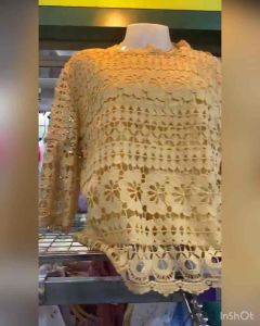 เสื้อลูกไม้ผู้หญิงมีชับในตัวอก48-52นิ้ว เนื้อผ้าไม่บางใส่สบาย แต่งลายสวยๆ