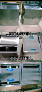 ICE BIN /TEMPAT ES BATU STAINLES