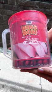 Xúc xích Bin&Bon ca 950g/50 cây + Phô mai bò cười 112g/8 miếng+Tặng 1 bịch bánh tráng vị phô mai