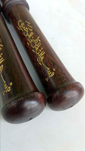 Tongkat komando kayu galih asem super serat natural tenggelam di air ukir hizib panjang ±60 cm