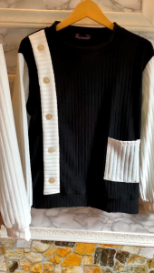 BLOUSE KOREAN STYLE | BLUS KNIT WANITA |  TOMODACHI ATASAN KEKINIAN