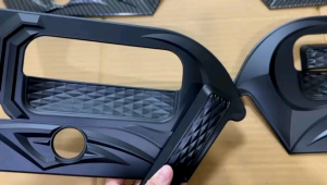 Paket Outer Handle Cover Mobil Mitsubishi L-300 Pick Up L300 Hitam Carbon