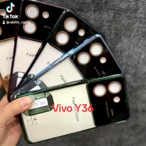 [ Ảnh thật ] Case ốp lưng Vivo Y36 dẻo trong viền màu bóng đẹp sang trọng bảo vệ camera