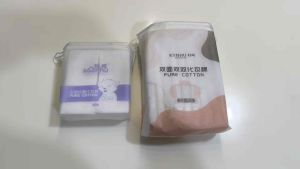 Makeup cotton pads thickened with three layers of sandwich cleansing and makeup cotton drawstring bags 3ply thick material