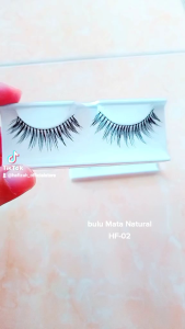 bulu Mata Natural Hf-02 Satuan 1 Pasang 1 Pcs Gratis Tutup Mika