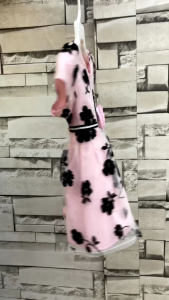 Newborn Baby Girl Lace Flower Dress Gaun - Pink/Light Blue - Available in 6M size (3-6 months) - Elegant Design with Comfortable Fit