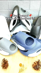 Sandal Slop Pria Lis Samping Hema Size 39-44 9558M-1