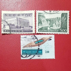 Prangko Finlandia klasik Koleksi Kuno 3 pcs USED