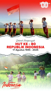 MERAH PUTIH Dirgahayu Indonesia Celana Panjang Wanita Pinggang Elastis Bahan Catton Stretch Premium