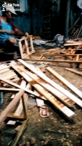 (Ready stok) Meja TV Rotan sintetis lemari laci 5 panjang minimalis modern