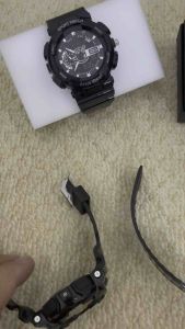 (READY STOCK)JAM TANGAN GA 110 SPORT DUAL TIME WATER RESINTANT WARRANTY 3 BULAN
