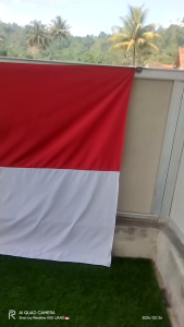 BENDERA INDONESIA KAIN KATUN JUMBO 24 METER X 16 METER
