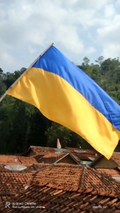 BENDERA BRIGEZ BIRU KUNING 150CM X 100 CM
