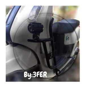 HONDA FAZZIO CRASH GUARD WITH BUILT IN LED BRACKET POWDER COATED FINISH