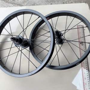 SEPASANG wheelset velg set 16 alloy LEBAR sepeda bmx anak ban 16 x 2.125 sampai ban jumbo 16 x 3.0