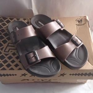 Sandal selop karet gesper 2tali yumeida pria wanita anti air anti licin