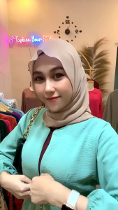 Dress Siska Midi Bahan Crinkle Airflow Size M - L - XL - XXL - XXXL