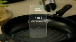 Cooking pan/Wok/Fry pan/ Double Sided pan Monster cooker 5 IN 1 from Korea