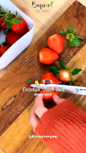 Tusuk Buah Cocktail/Tusuk Makanan/Tusuk Dessert Sekali Pakai 10pcs/pack