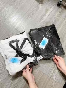 Set Bộ Áo Thun Phối Nơ Đen To Croptop + Chân Váy Tầng Tùng Xoè Có Lót Quần In Nơ Có Lớp Lót Siêu Xinh