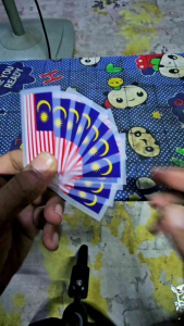 LENCANA JALUR GEMILANG IRON ON DTF SEKOLAH / FLAGS IRON ON / BENDERA MALAYSIA