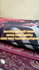 Sarung Kasur 200x200 Tinggi 5cm 10cm 15cm 20cm Sprei Resleting Busa Super King Bahan Microtex