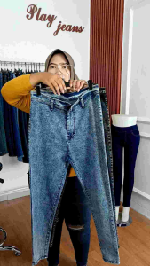 Celana Jeans Wanita Highwaist Snow Size Jumbo