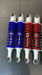 โช๊คหลัง OKD เเท้ สำหรับใส่ เวฟ ดรีม ความสูง320มิล ตัวโช๊คเป็นระบบเเก๊ส สามารถปรับนิ่มเเข็งที่สปริงได้ (หูล่างหลบบังโซ่)