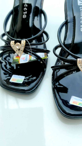 Sandal Wanita Selop Tali Terbaru 5cm || Mules Heels Hak Tinggi Kondangan