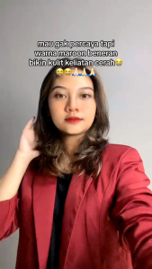 Jaz Blazer Scuba Kerah Kancing OOTD Formal Wanita Kekinian Ala Korean Style